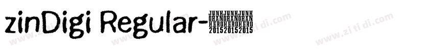 zinDigi Regular字体转换